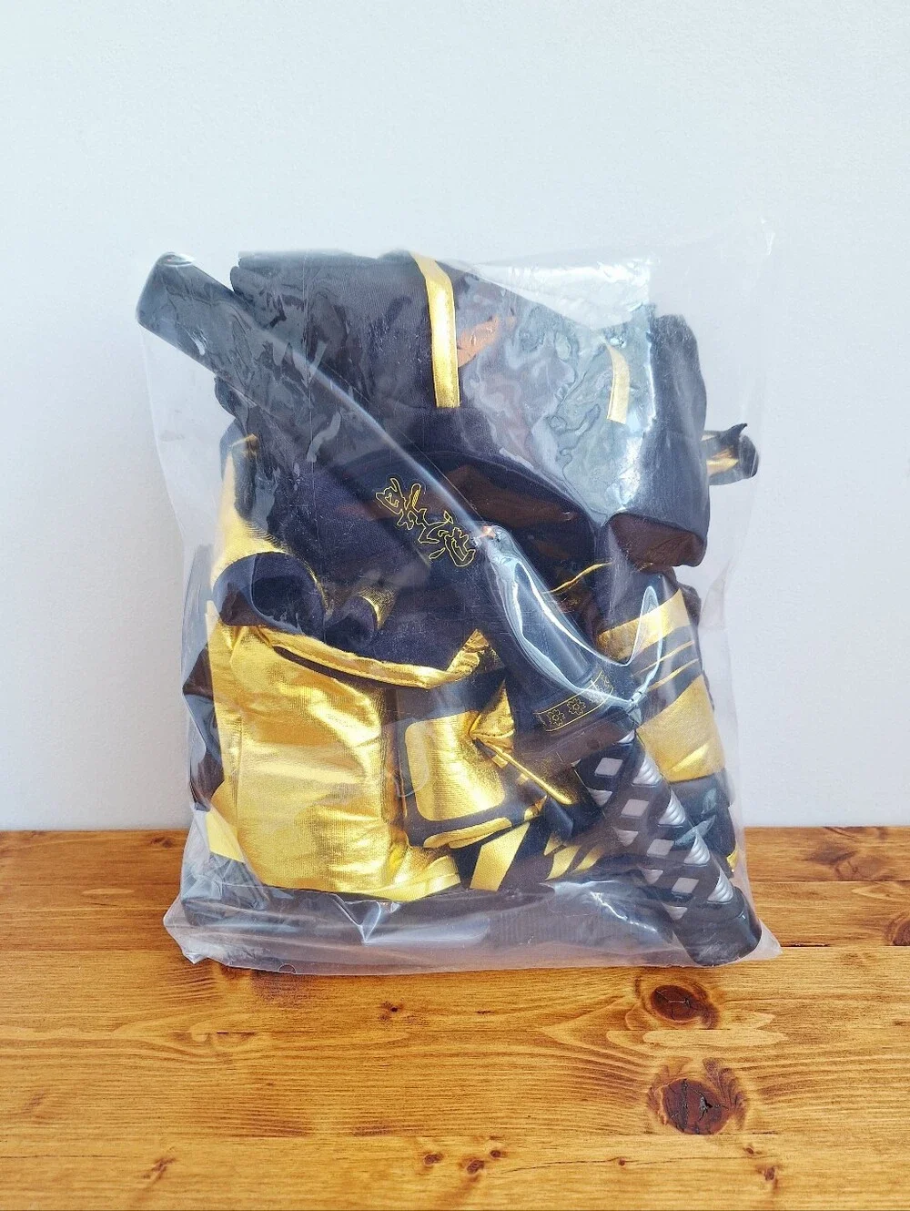 Spooktacular Creations Golden Ninja Combat Costume Child Large (10–12)